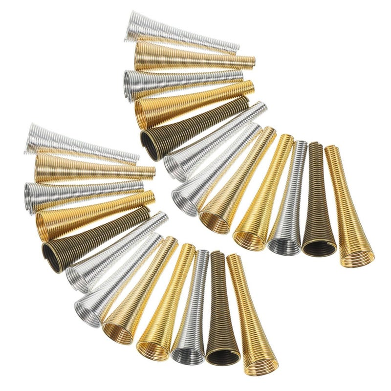 72Pcs Bead End Caps Cone Flower Shape For Jewelry Making Bracelet Crafts Smooth - Image 5