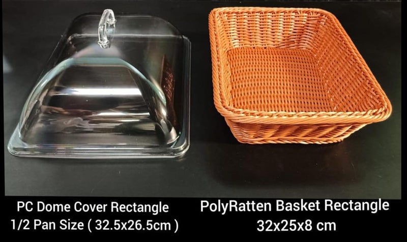 PAUL SONS Professional Restaurant Cafe Self Serve Bread Basket/Pastry Donut/Cookie Display Wicker Rattan Basket Case Countertop Squre with lid Small Size: 10"x10"x3" (Pack of 1Pc) - Image 5