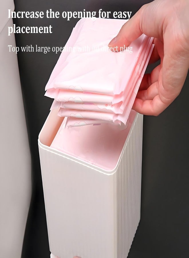 24x7 eMall Sanitary Pads Dispenser Wall-Mounted Sanitary Napkin Storage Box Dust-Proof- Pink White 19.5cm x 11.5cm - Image 5