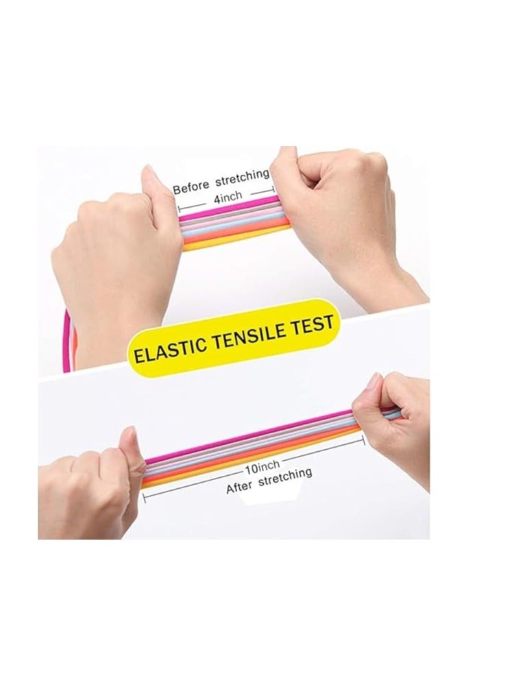 1 Pair No Tie Elastic Shoelaces with Quick Release - Stretchy Rubber Shoe Laces with Lace Lock for Daily Shoes for Adults and Kids black - Image 4