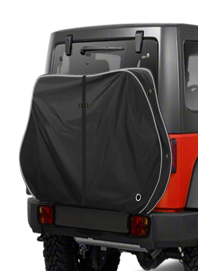 Zenicham 600D Bike Cover for Transport 1-2 Bikes, Heavy Duty Waterproof & Windproof Bike Covers Outdoor Storage with Reflective Strips, Bicycle Cover with Lock Holes - Image 1