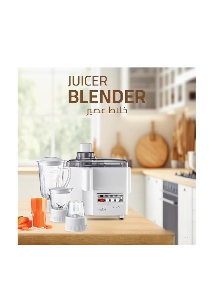 Sliver Criest 4-in-1 Food Processor & Juicer - Multi-functional Smoothie Maker, Juicer, Chopper, Grinder & Mill Mincer  - Image 4