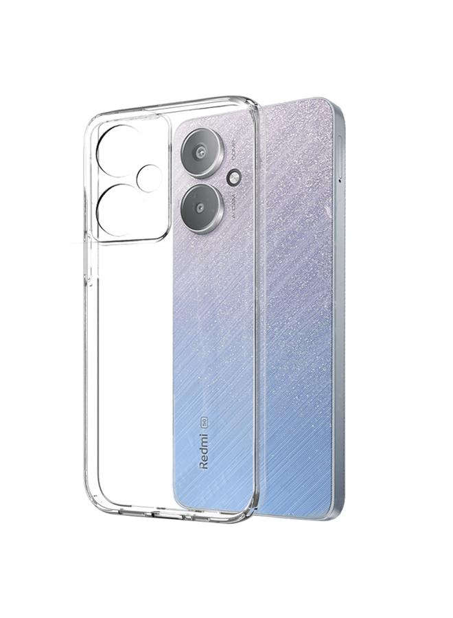 NORTHJO For Xiaomi Redmi 13C 5G NORTHJO Transparent TPU Phone Case with Tempered Glass Film(Transparent) - Image 2