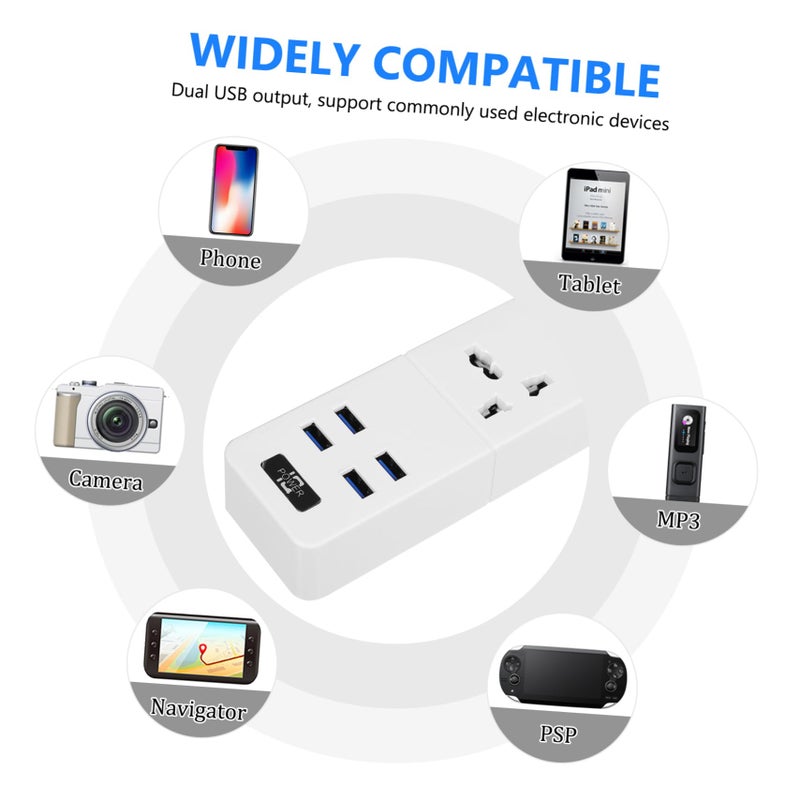 شاحن الحائط متعدد منافذ USB مع منفذين USB للشحن السريع المنزلي - Image 5