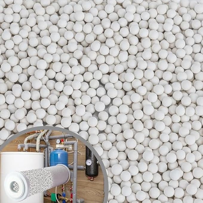 5 LBS REFILL CONDENSATE NEUTRALIZER, 7-8 MM PICKLING WASTE LIQUID NEUTRALIZER,CONDENSATE NEUTRALIZES BALLS FOR CONDENSING FURNACES,BOILER,WATER HEATER NEUTRALIZER KIT - Image 1