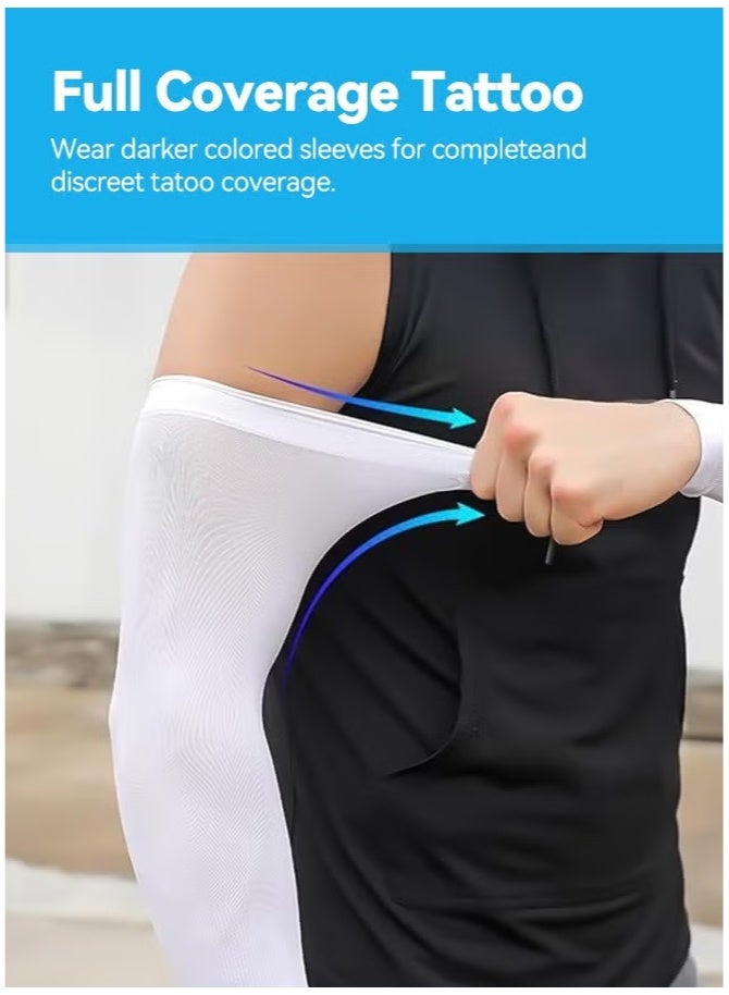 ZNARO 4 Pack Arm Sleeves UV Protection Cooling Sleeves UPF 50 Sun Protection Arm Cover for Outdoor Driving Sports Unisex One Size (Multi Color) - Image 3