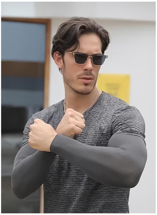ZNARO 4 Pack Arm Sleeves UV Protection Cooling Sleeves UPF 50 Sun Protection Arm Cover for Outdoor Driving Sports Unisex One Size (Multi Color) - Image 4