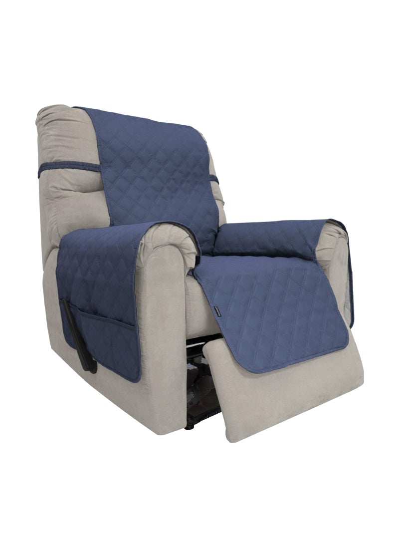 Easy-Going EasyGoing Sofa Slipcover Waterproof Recliner Chair Cover NonSlip Fabric Couch Cover for Living Room Washable Furniture Protector for Pets Kids Children Dog Cat Recliner Navy 