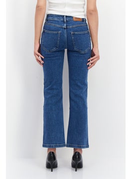 Don't Call Me Jennyfer Women Straight Fit Washed Stretchable Denim Jeans, Blue  - Image 2