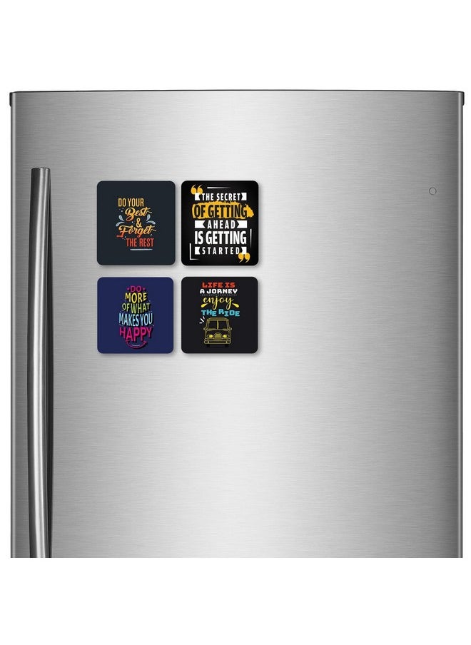 Windup Windup Fridge Magnets - Inspiration Quotes Frames - 4 x 4 inch - Set of 4 (Design -H)  - Image 2