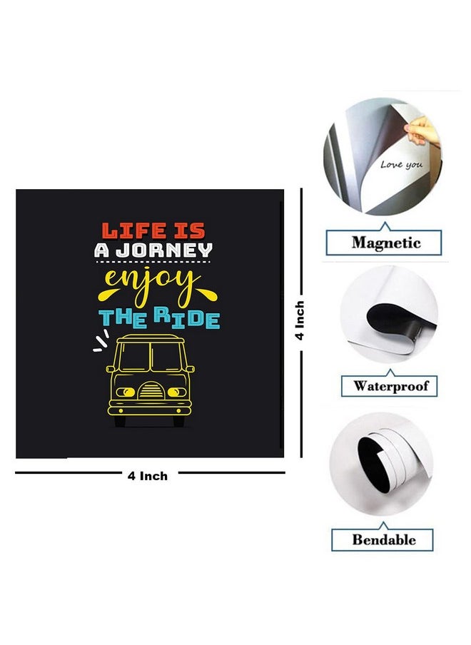 Windup Windup Fridge Magnets - Inspiration Quotes Frames - 4 x 4 inch - Set of 4 (Design -H)  - Image 3