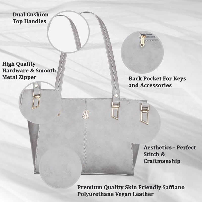Fostelo Women's Time Square Satchel Tote Handbag for Women | Ladies Purse | Stylish Shoulder Bag | Gift For Women - Image 2