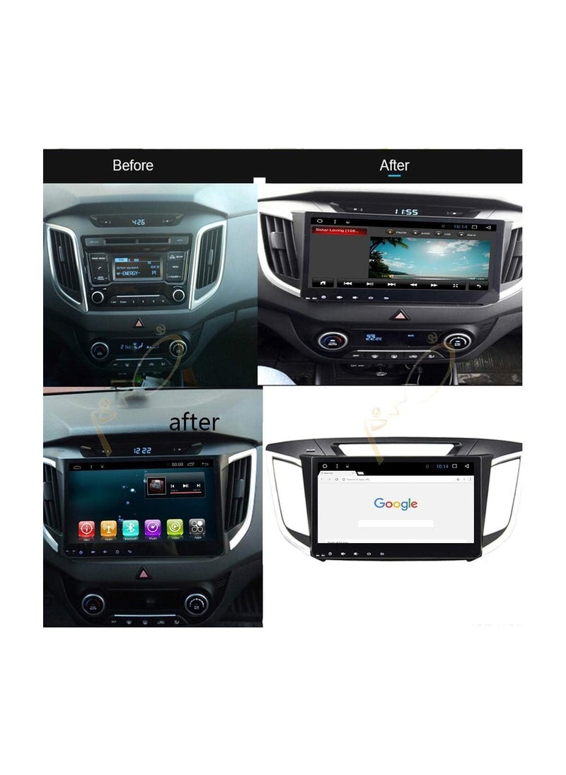 SHEZA STAR Android Car Stereo for HYUNDAI CRETA IX25 2014 2015 2016 2017 2018 2019 4GB RAM 64GB ROM 9 Inch Support Apple Carplay,  MirrorLink WiFi BT, IPS Touch Screen with AHD Camera Included  - Image 5