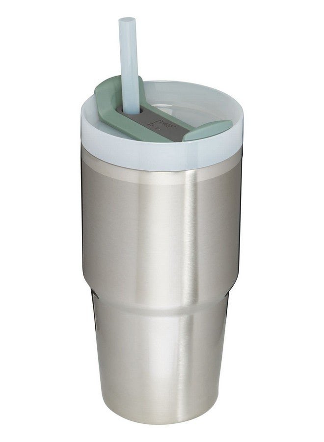 Stanley Stanley Quencher H2.0 Tumbler with Straw 20 oz | Twist On 3-Way Lid | Cupholder Compatible for Travel | Insulated Stainless Steel Cup | BPA-Free | Stainless Steel Shale  - Image 2
