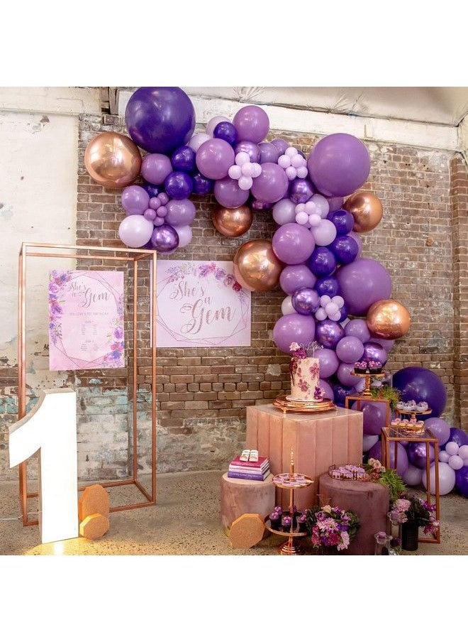 PartyWoo Purple Balloons 50 Pcs 12 Inch Royal Purple Balloons Latex Balloons For Balloon Garland Arch As Party Decorations Birthday Decorations Wedding Decorations Baby Shower Decorations  - Image 4