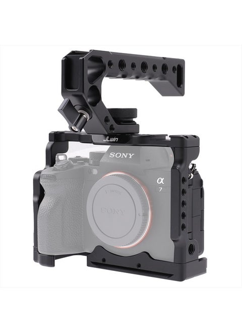 A7 IV Cage Support, Hersmay Camera Cage with Top Handle for Sony A7 IV / A7S III Full Frame mirrorless Camera