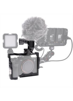 Hersmay A7 IV Cage Support, Hersmay Camera Cage with Top Handle for Sony A7 IV / A7S III Full Frame mirrorless Camera  - Image 3
