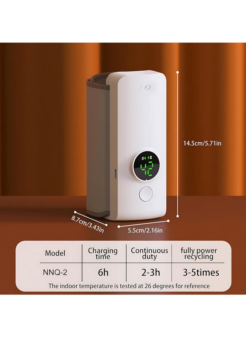 Chabeia Portable Bottle Warmer for Breastmilk – 6000mAh USB Rechargeable Baby Bottle Heater, Fast Heating & Smart Constant Temperature, Cordless Milk Warmer for Travel, Home & On-the-Go  - Image 2