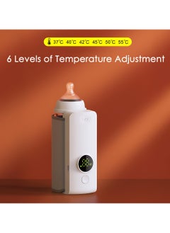 Chabeia Portable Bottle Warmer for Breastmilk – 6000mAh USB Rechargeable Baby Bottle Heater, Fast Heating & Smart Constant Temperature, Cordless Milk Warmer for Travel, Home & On-the-Go  - Image 3