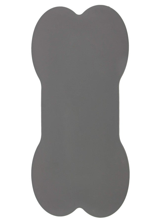 Animax Bone Shape Silicone Anti-Skid Pet Food Mat Waterproof (Speacially for Dog) - Grey - Image 4