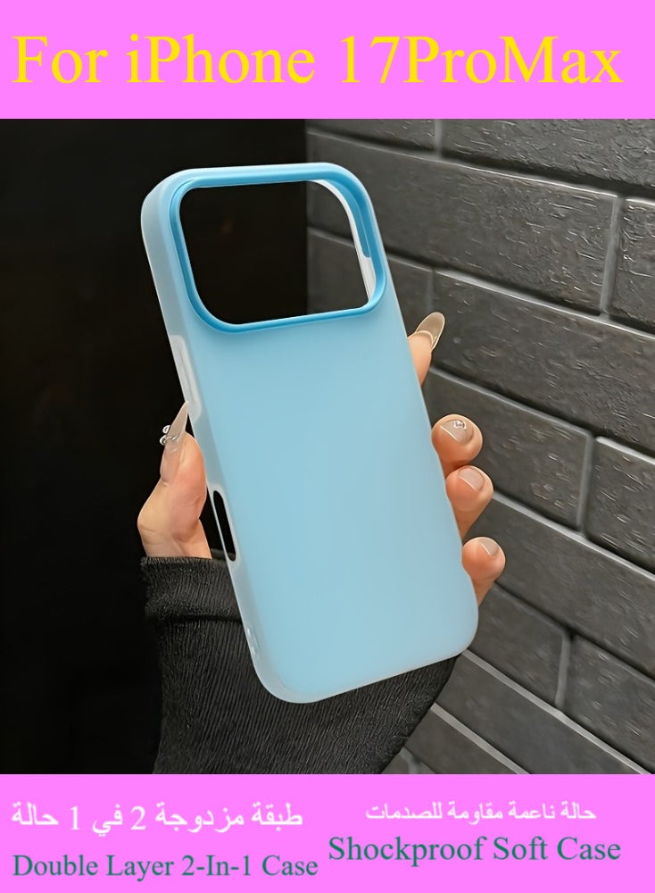 Dili Apple Black iPhone CaseiPhone 17 Pro Max Luxury Matte Candy Color Phone Case iPhone Case Double Layer 2-In-1 Shockproof Soft Cover Gift for Woman and Man - Image 5