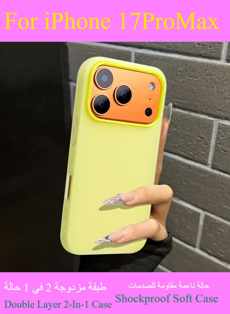 Dili Apple Black iPhone CaseiPhone 17 Pro Max Luxury Matte Candy Color Phone Case iPhone Case Double Layer 2-In-1 Shockproof Soft Cover Gift for Woman and Man - Image 4