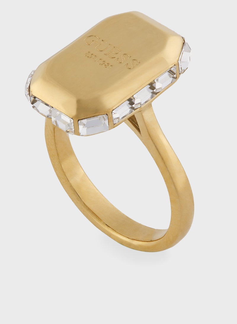 جس حلقة مفردة بتفاصيل شعار - Image 2