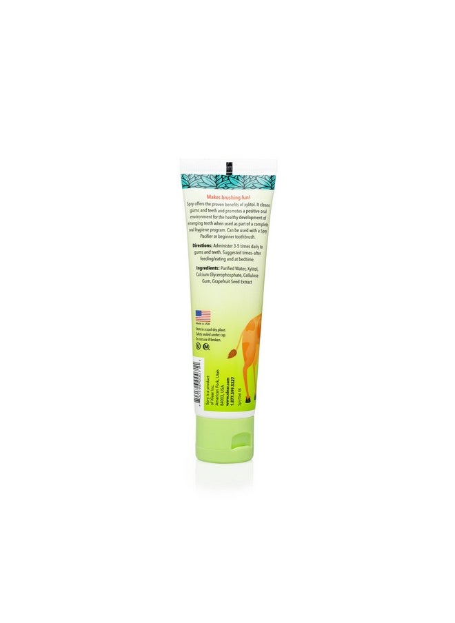 Spry Xylitol Baby Toothpaste Natural Toddler Toothpaste Fluoride Free Toothpaste For Kids Xylitol Toothpaste For Kids Age 3 Months And Up Tooth Gel Original 2 Fl Oz (Pack Of 1)  - Image 2