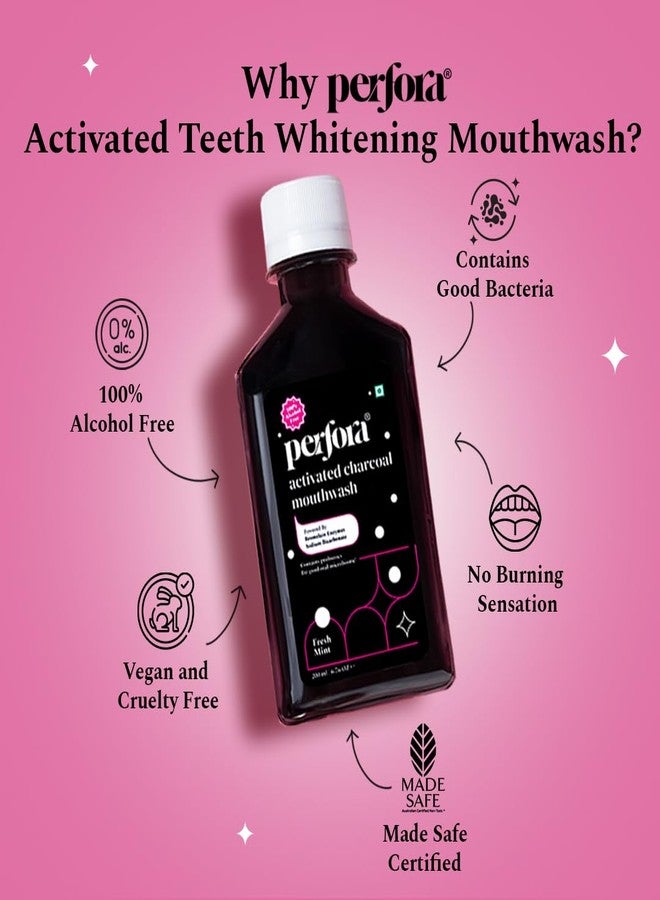 Perfora Teeth Whitening Toothpaste & Mouthwash Combo | SLS free | Safe & effective oral care | Alcohol Free | No Artificial Sweeteners - Image 3