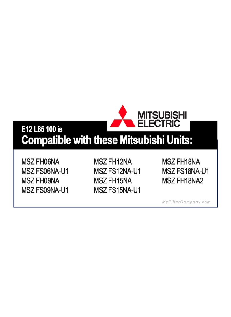 Mitsubishi Electric Mitsubishi Electric E12 L85 100 Nano Platinum Mini Split Filter 2-Pack *VERIFY UNIT COMPATIBILITY BEFORE ORDERING*  - Image 4