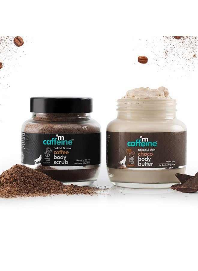 MCaffeine Body Polishing Kit For Exfoliation, Tan Removal & Intense Moisturization | Coffee Body Scrub & Choco Body Butter Combo For Soft & Smooth Skin | For Men & Women | All Skin Types  - Image 2