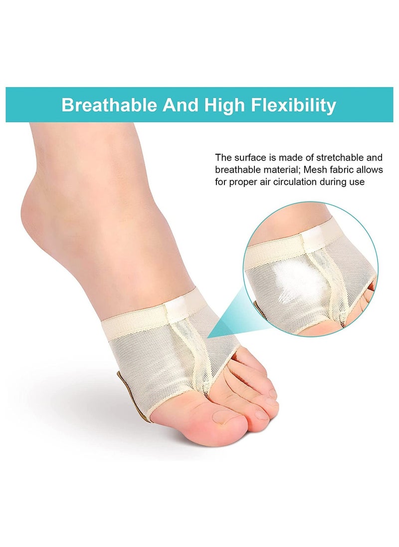 Generic - 2 Pairs Dance Foot Thongs Ballet Dance Wear Nude Lyrical Shoes Dance Foot Toe Pad Support Breathable Paw Shoes for Jazz Ballet Modern Contemporary Dance Wear Size M - Image 1