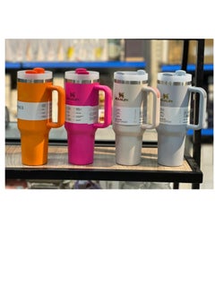 Stanley Stanley Mug, 40 Ounce Stanley Mug with Straw and Handle, Insulated Mug with Lid Travel Mug, H2.0 FlowState Stainless Steel Coffee Mug for Hot Iced Drinks, Travel Mug with Handle(Color May Vary)  - Image 2