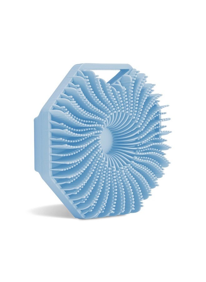 Sud Scrub Sud Scrub® Antimicrobial Silicone Body Scrubber, Exfoliating Body Scrubber for Sensitive Skin, Eco Friendly Shower Scrubber for Body, Silicone Body Brush for Showering, Blue  - Image 1