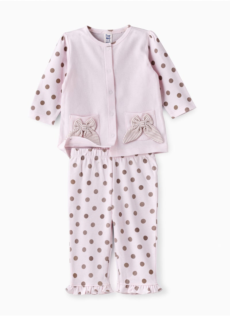 Tiny Hug Baby Girls' 2-Piece Cotton Knit Set  - Image 1