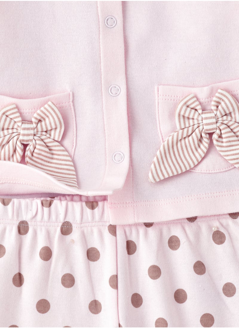Tiny Hug Baby Girls' 2-Piece Cotton Knit Set  - Image 3