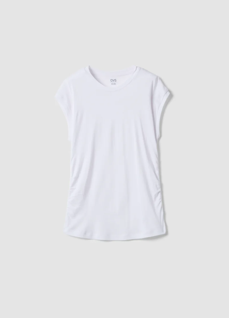 Ovs OVS White Pure Cotton T-Shirt
