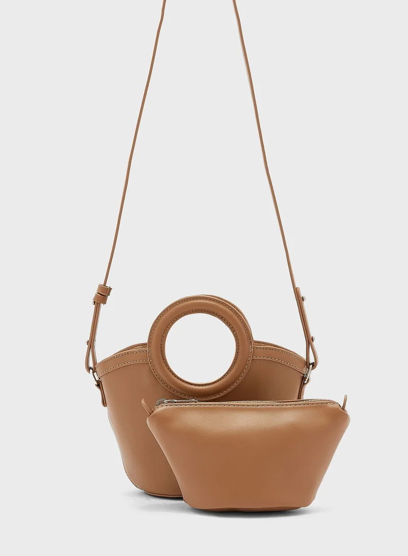 Ginger Micro Bucket Tote Bag