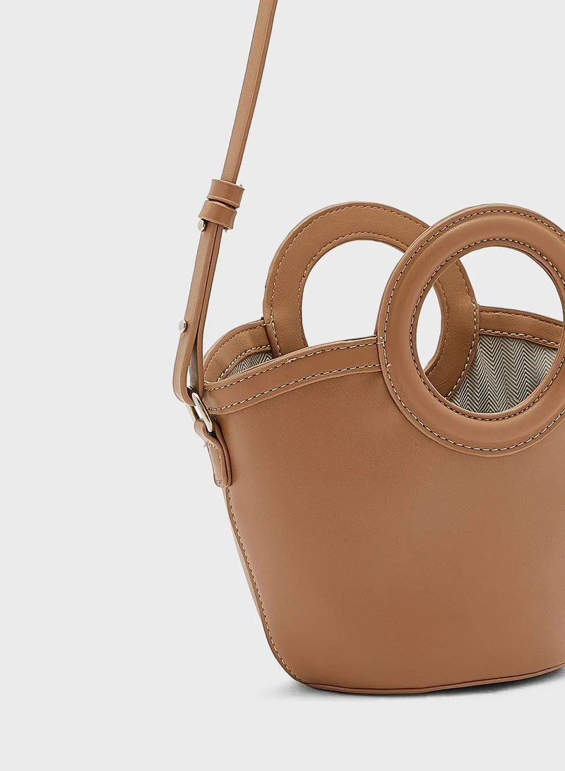Ginger Micro Bucket Tote Bag