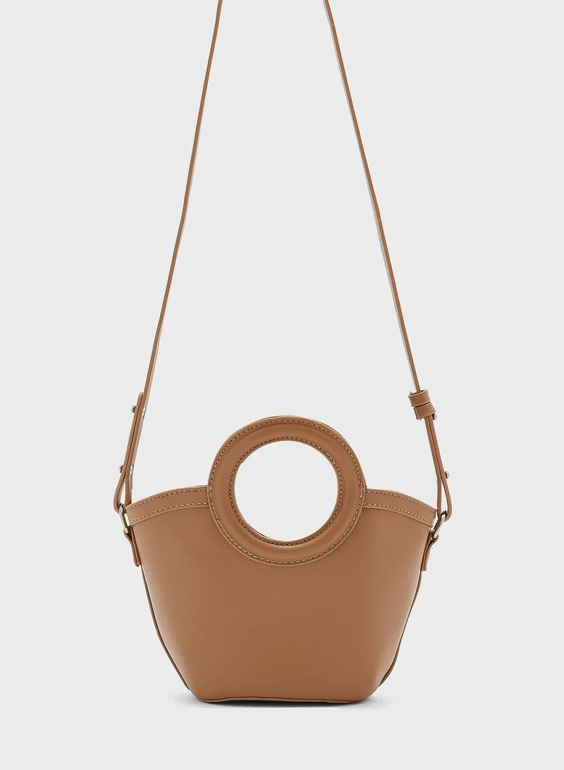 Ginger Micro Bucket Tote Bag