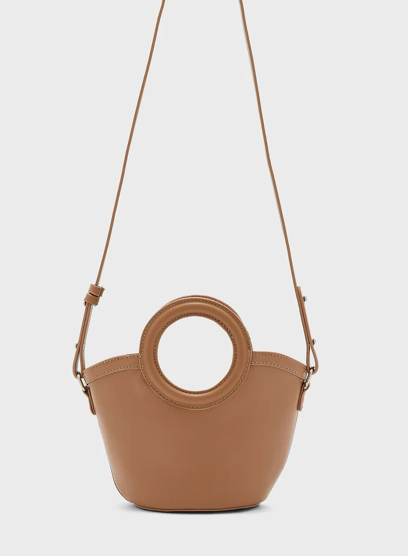 Ginger Micro Bucket Tote Bag