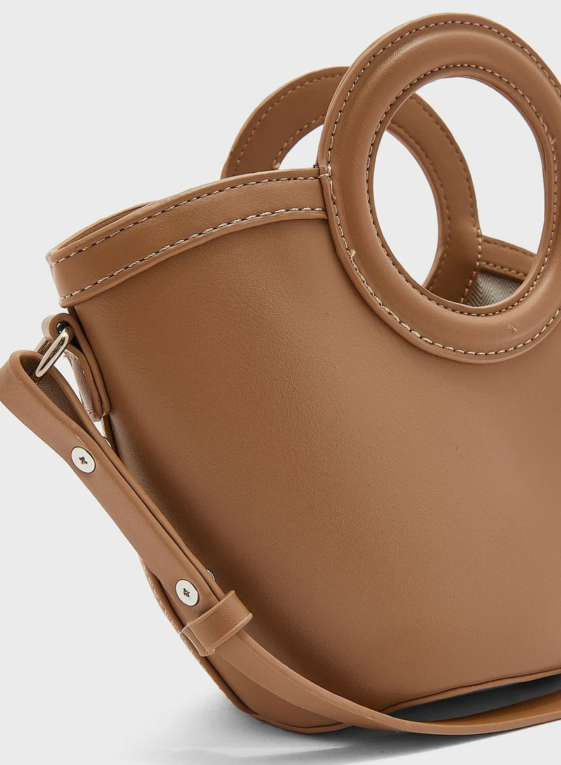 Ginger Micro Bucket Tote Bag