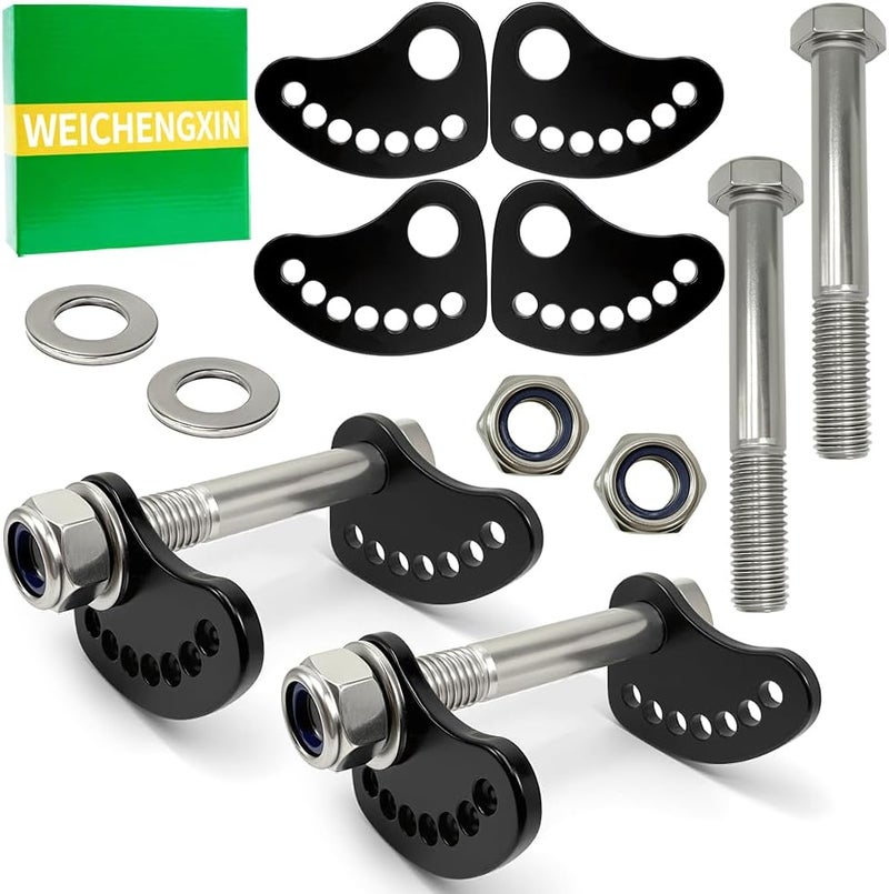 WEICHENGXIN Camber Lock Alignment Fix & Upper Arm Cam Bolt Kit for Chevrolet Silverado & GMC Sierra 1999-2019 - Image 1