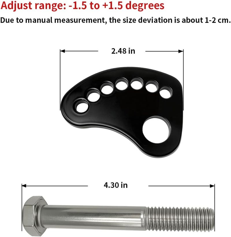WEICHENGXIN Camber Lock Alignment Fix & Upper Arm Cam Bolt Kit for Chevrolet Silverado & GMC Sierra 1999-2019 - Image 3