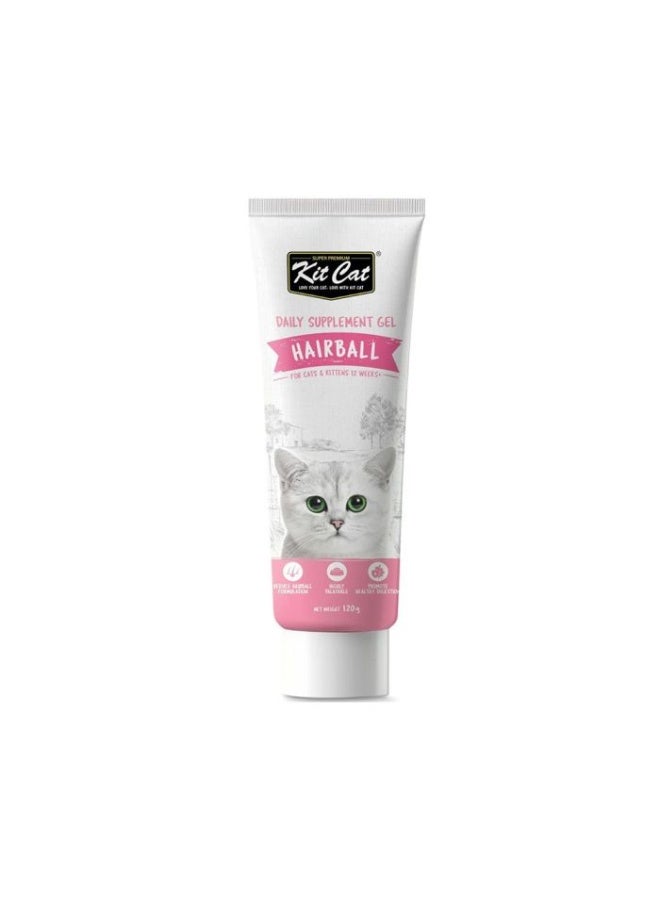 Kit Cat Hairball Daily Supplement Gel For Cat&Kitten 120g