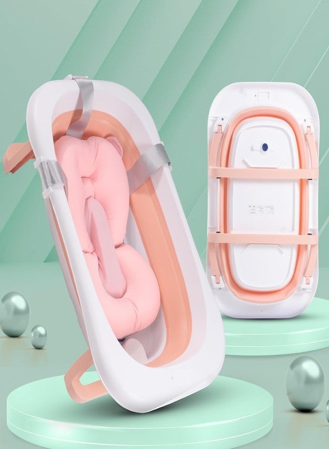Clefairy Foldable Baby Bath Tub for Kids, Baby Bath Bathtub for Baby with Non-Slip Base, Kids Baby Bath tub for 0 to 3 Years (Multicolour) Cusion Not Included - Image 1