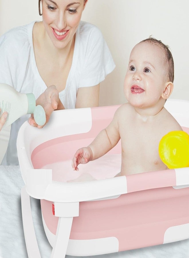 Clefairy Foldable Baby Bath Tub for Kids, Baby Bath Bathtub for Baby with Non-Slip Base, Kids Baby Bath tub for 0 to 3 Years (Multicolour) Cusion Not Included - Image 2