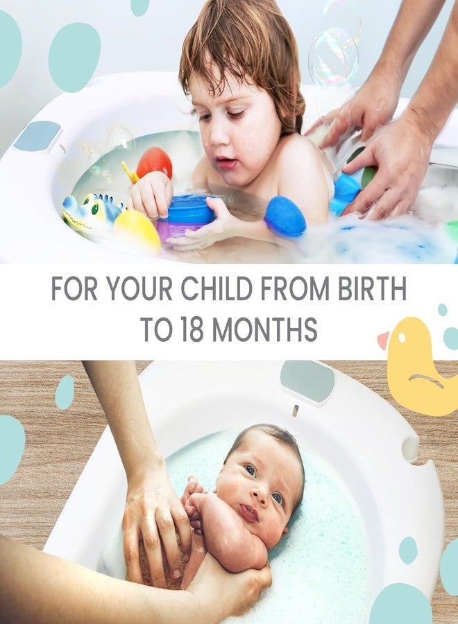 Clefairy Foldable Baby Bath Tub for Kids, Baby Bath Bathtub for Baby with Non-Slip Base, Kids Baby Bath tub for 0 to 3 Years (Multicolour) Cusion Not Included - Image 5