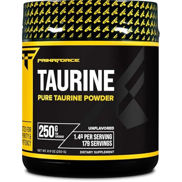 PrimaForce Taurine Powder, 250 Grams - Non-GMO & Gluten Free Supplement - Image 1