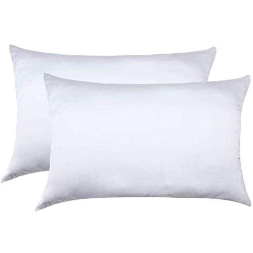 Jocoku Jocoku 100 Mulberry Silk Pillowcases Set of 2 for Hair and Skin and Super Soft and Breathable Standard Size Nature Silk Pillowcases Standard White 